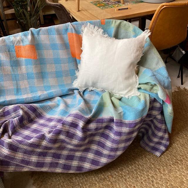 ハンドメイドキルトベッドカバーソファカバー