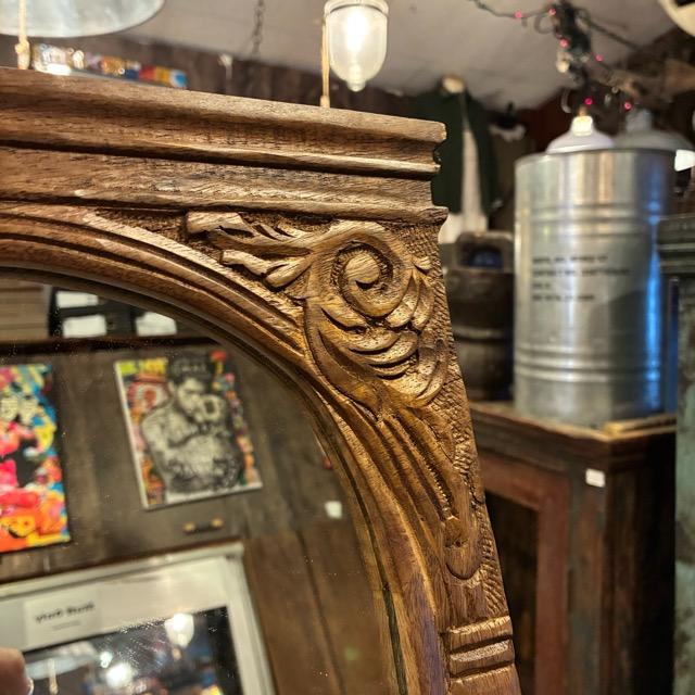 India Mango wood carving frame mirror　インド　マンゴーウッドカービングフレームミラー　スタンドミラー　ウォールミラー　木製　アンティーク　壁掛け　鏡 |  | 01