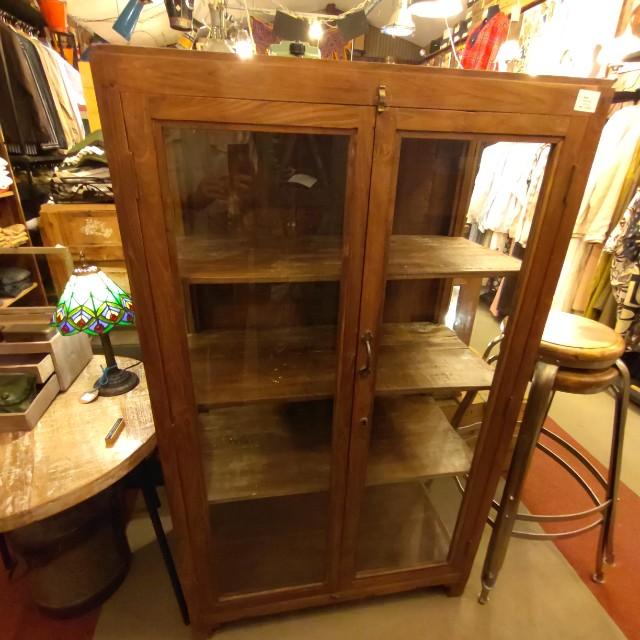 T*o様 ★ インド キャビネット アンティーク 家具 インテリア 古木 古材 キャビネット 幅160 収納棚 カフェ風 古民家風 古材 アンティーク