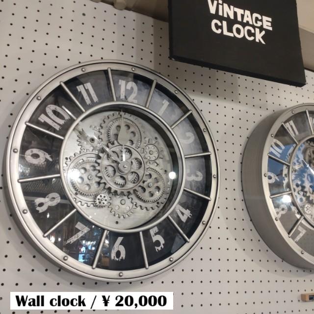Topanga Furniture　RETROSPECTIVE　GEAR　STYLISH　WALL CLOCK　VINTAGE　FURNITURE　INTERIOR　CLOCK　　 | 
