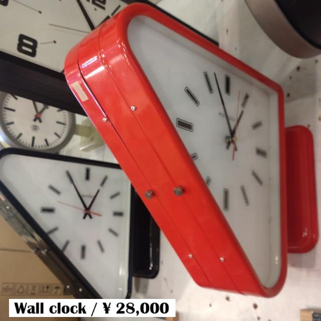 MODERN　TRIANGLE　DOUBLEFACE　CLOCK　VINTAGE　FURNITURE　INTERIOR　CLOCK　　 | 