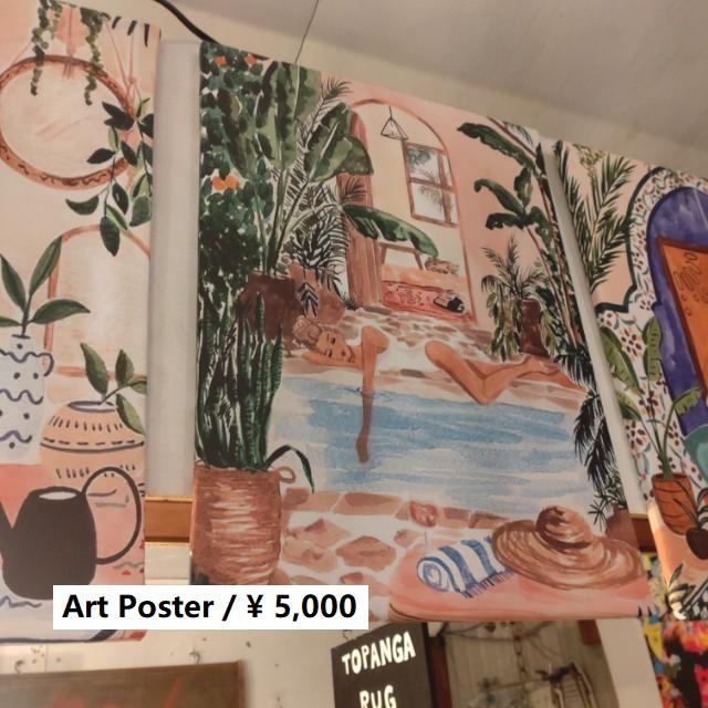 TOPANGA Zakka アートポスター　A　Woman　faking a nap　インテリア　壁掛け　置き型　空間演出　アート　　 | 