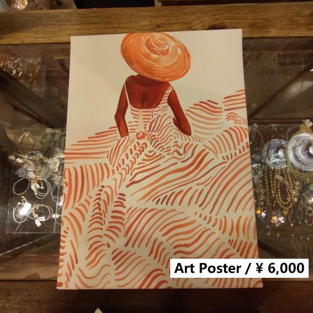 TOPANGA Zakka アートポスター　Woman wearing one piece　インテリア　壁掛け　置き型　空間演出　アート　ウォールデコ | 