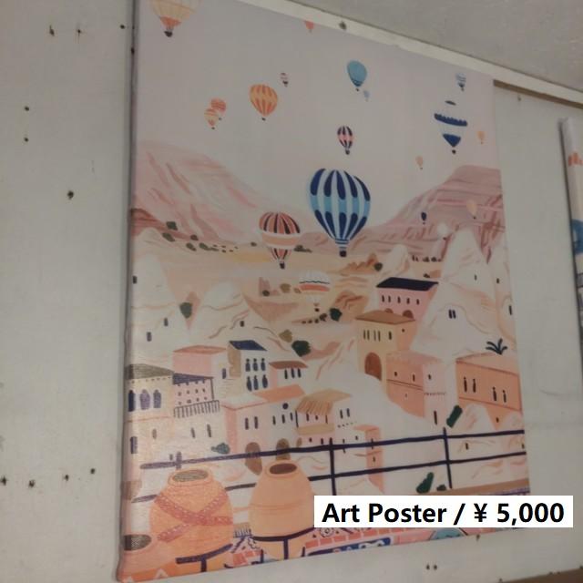 TOPANGA Zakka 地中海アートポスター　トルコカッパドキア　インテリア　壁掛け　置き型　空間演出　アート　　 | 