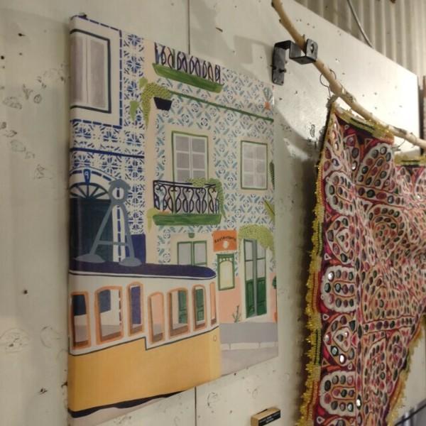 TOPANGA Zakka 地中海アートポスター　ポルトガル　リスボン　インテリア　壁掛け　置き型　空間演出　アート　　 | 