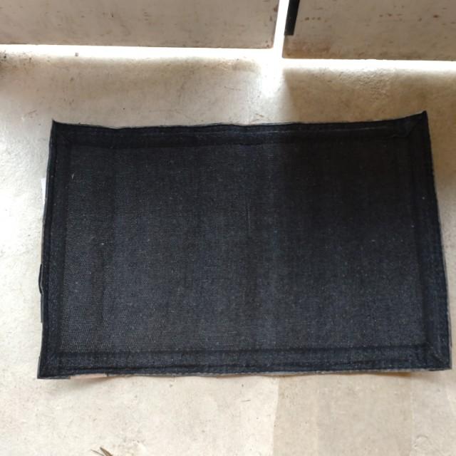 TOPANGA Homefurnishing　デニムレザーパッチラグマット　ベージュカラー　50×80cm　玄関マット　ラグマット　本革　牛革 |  | 10