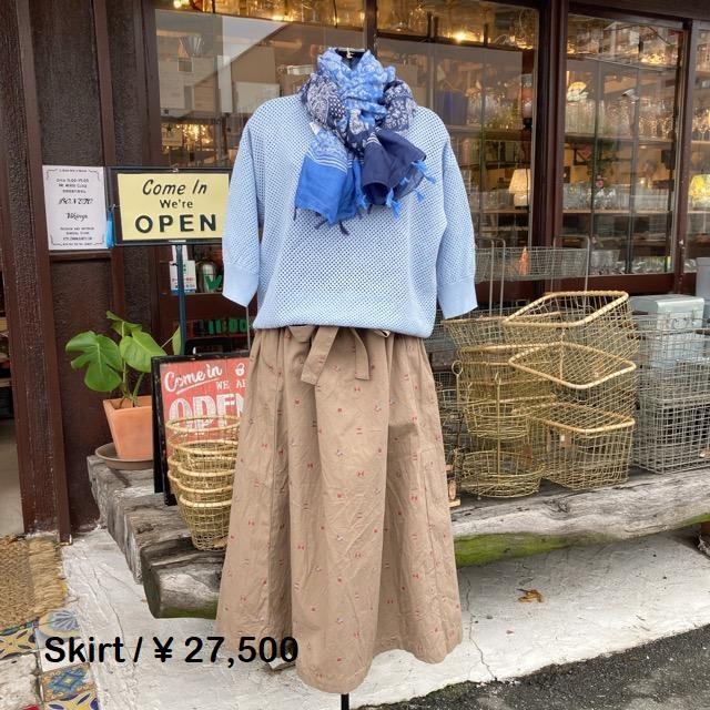 homspun homspun(ホームスパン) カットジャガードバックギャザー