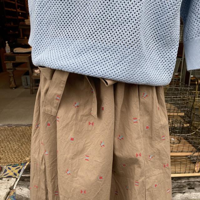 homspun homspun(ホームスパン) カットジャガードバックギャザー homspun homspun(ホームスパン) カットジャガードバックギャザー