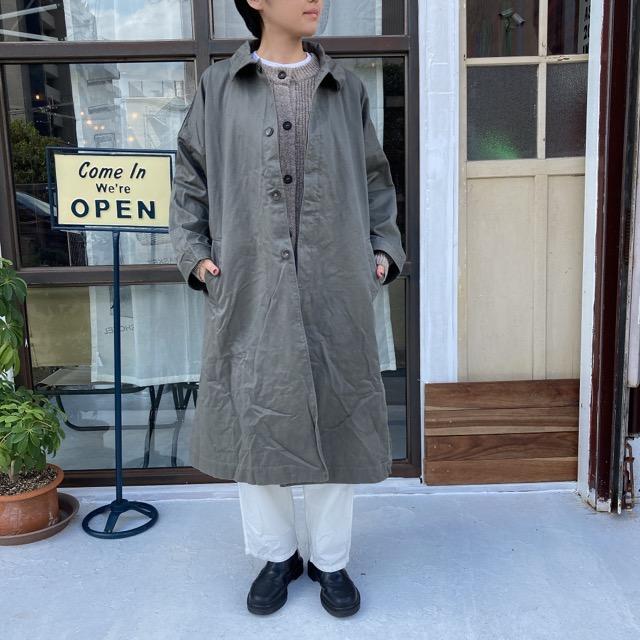 ICHI（イチ） 比翼ステンカラーコート グレー【送料無料】 : 輸入雑貨