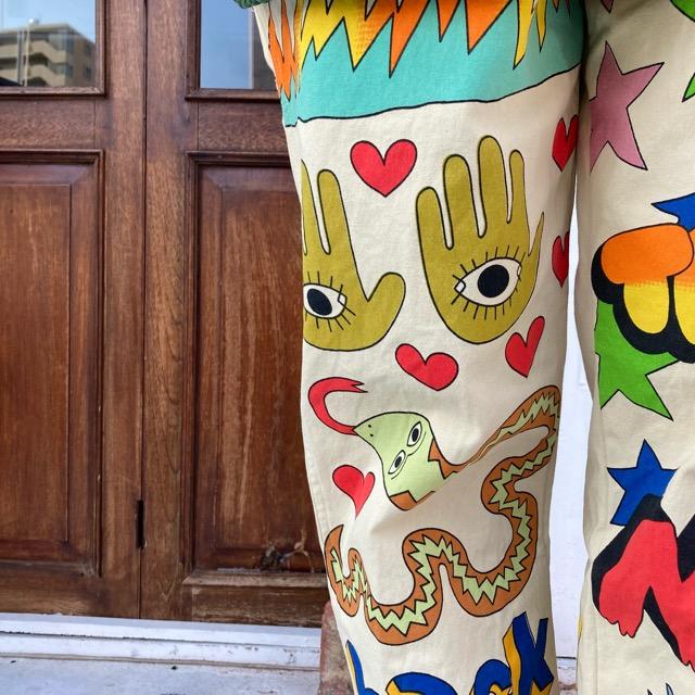 Topanga Lady's クレイジードローイングパンツ　B |  | 08