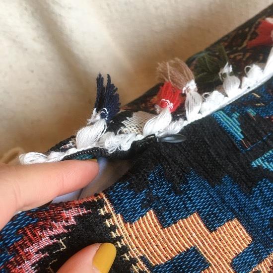 ミックスキリムクッションカバー ブラック : 輸入雑貨屋 BON ETO