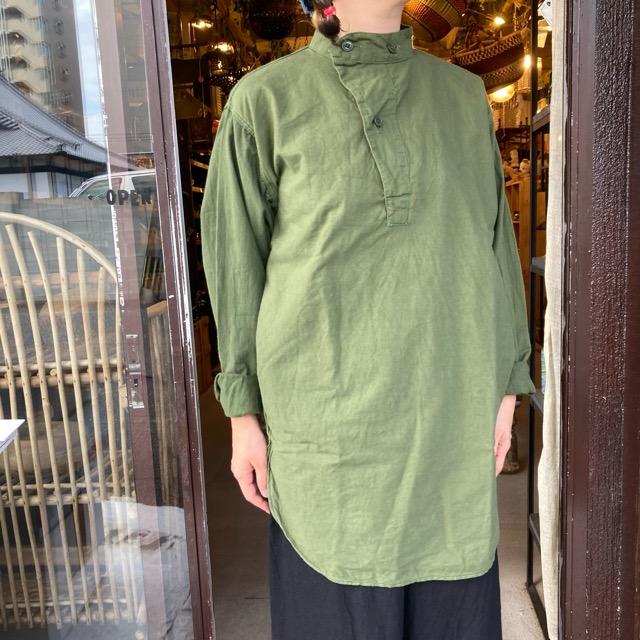 安い割引 スウェーデン BON 輸入雑貨屋 : スタンドカラーシャツ M55シャツ 長袖Tシャツ