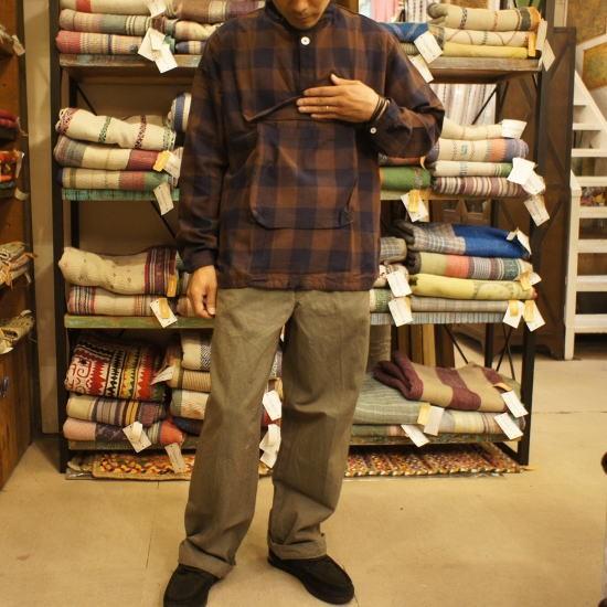 LOLO LIKE LOLO(ロロ) ブロックチェックアノラックシャツブルゾン