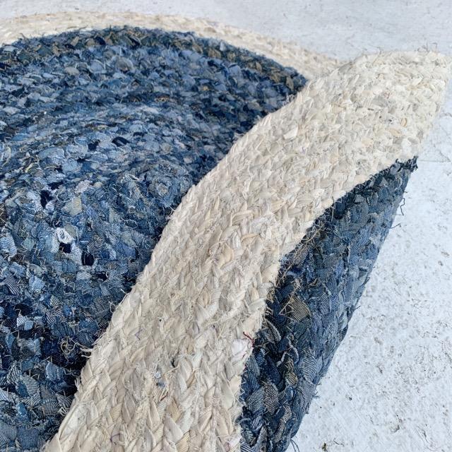 TOPANGA Homefurnishing　リサイクルデニムウィービングラウンドラグマット　80×80cm |  | 03