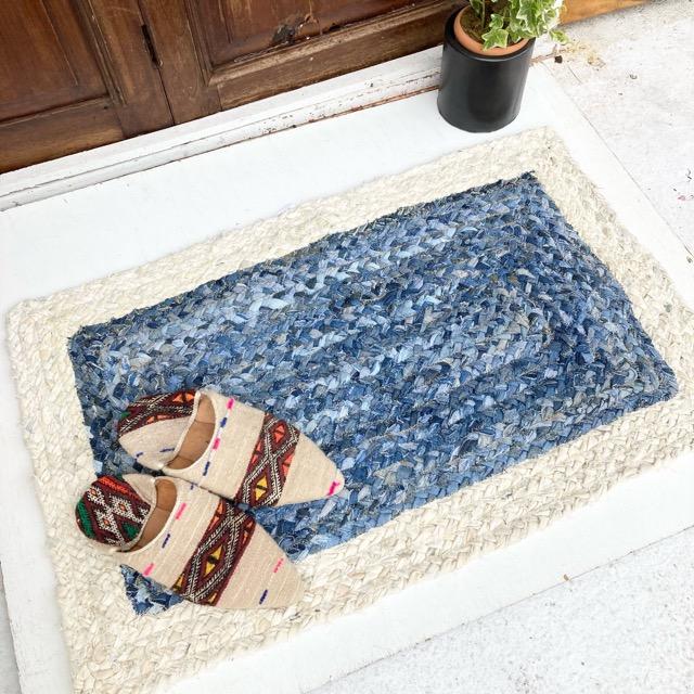 TOPANGA Homefurnishing　リサイクルデニムウィービングラグマット　50×80cm |  | 01