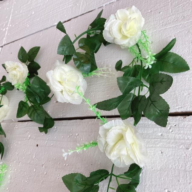 TOPANGA Zakka ローズ＆アイビーガーランド　　ホワイト |  | 01