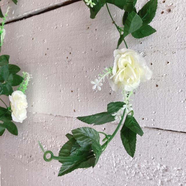 TOPANGA Zakka ローズ＆アイビーガーランド　　ホワイト |  | 02