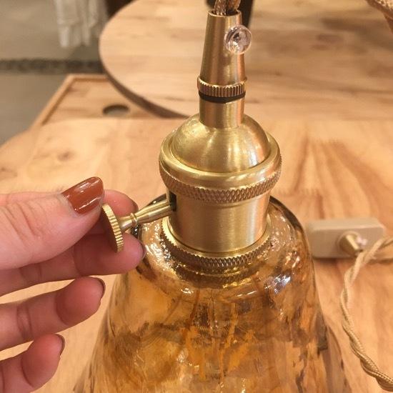 アンバーガラスペンダントランプ コーン : 輸入雑貨屋 BON ETO Vikings