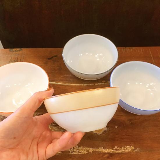 美品　希少　グラスベイク　ピンクダイヤモンド　ボウル　4個セット　ミルクガラス IMG_6491_cf876a05-d326-4909-