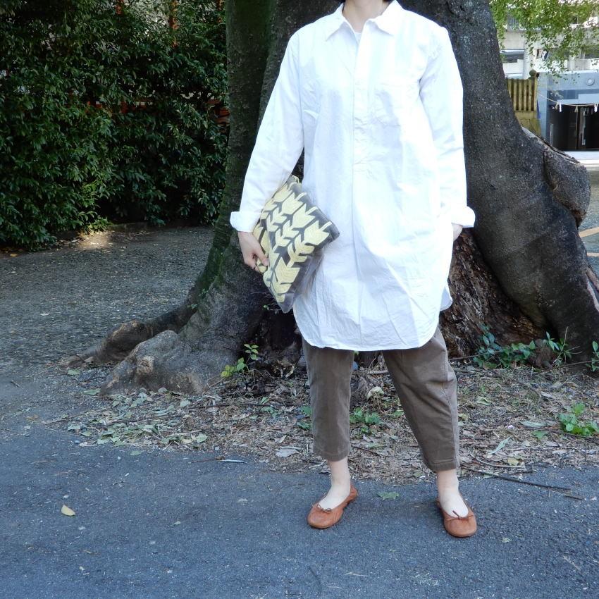 スウェーデンタイプ グランパシャツ ホワイト : 輸入雑貨屋 BON ETO