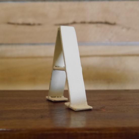 アルファベット＆ナンバースチールオブジェ アイボリー :i6-key