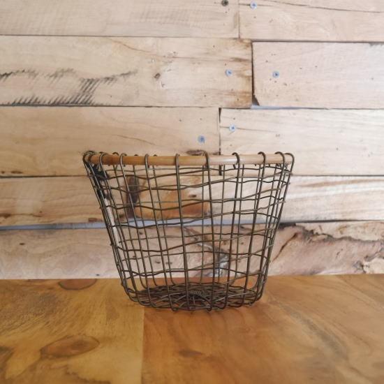 ゴールドアイアンラウンドバスケットS : 輸入雑貨屋 BON ETO Vikings