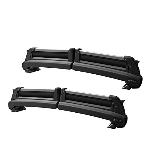 Terzo スキースノーボードキャリア スノーボード 4枚又はスキー6セット TULIPA G4 ルーフオンタイプ シルバー 両側開き SS102S