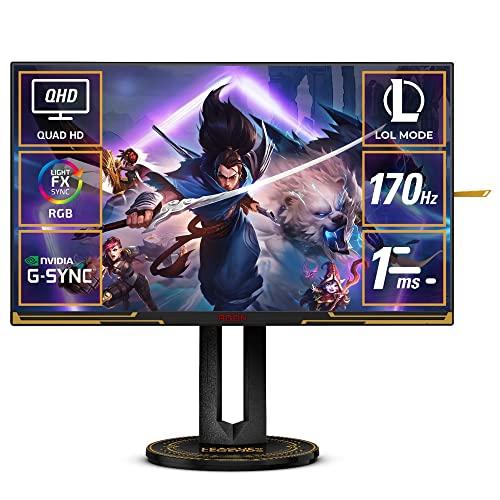 AOC ゲーミングモニター League of Legendsコラボレーションモデル AG275QXL/11 (27インチ/ゲーミング/170Hz/1ms/WQHD/Fast IPS/昇降/スイーベル/HDMI2.0 x