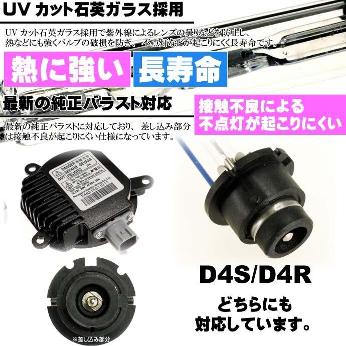D4C/D4S/D4R HIDバルブ D4 35W8000K HID D4純正交換用バーナー2本 D4
