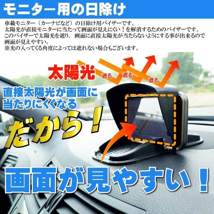 カーナビ モニター用サンバイザー 5インチ用 Iphone6 6s 7にも使用可能 太陽光が画面にあたって見えにいを解消するバイザー As1632 Ase 1607 1632 Avail 通販 Yahoo ショッピング