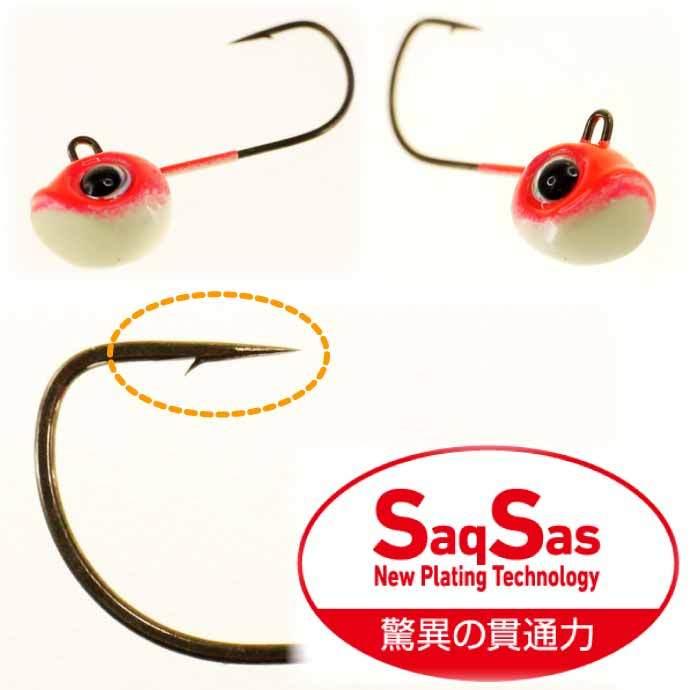 月下美人 SWライトジグヘッドSS 夜光 0.5g 超細軸フック#10 4本入 フックサイズ約1/64oz DAIWA ダイワ アジング メバリング Ks2126｜absolute｜03