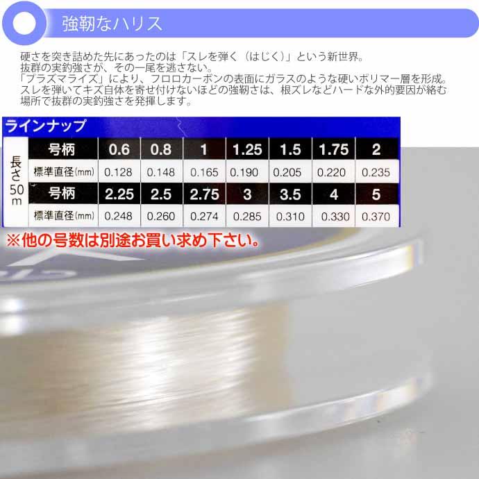 【サンライン（SUNLINE）】≪高級ハリス トルネード ５個≫ 未使用！ サンライン（SUNLINE） トルネード Vハード 50m 1.25号 フロロカーボン