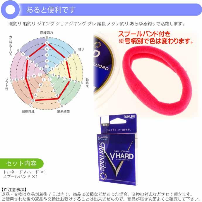 サンライン（SUNLINE） トルネード Vハード 50m 1.25号 フロロカーボン
