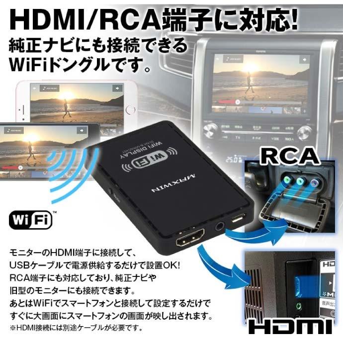 Wi Fi接続用アダプター Iphone画面 モニターに映る K Wid02 スマホでナビを使用する時などに便利な車載用 Wifiドングル Max42 Max K Wid02 Avail 通販 Yahoo ショッピング