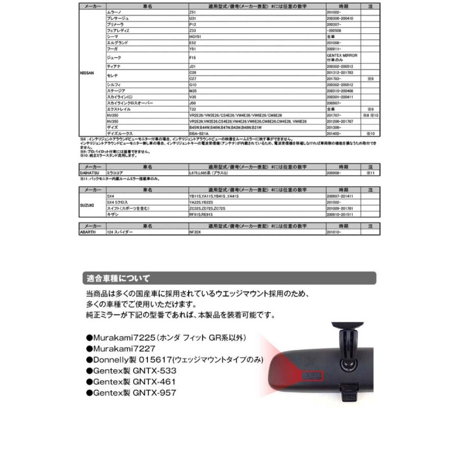 MDR-A001A デジタルルームミラー 純正交換タイプIPS液晶デジタルインナーミラー MDR-A001A/MDR