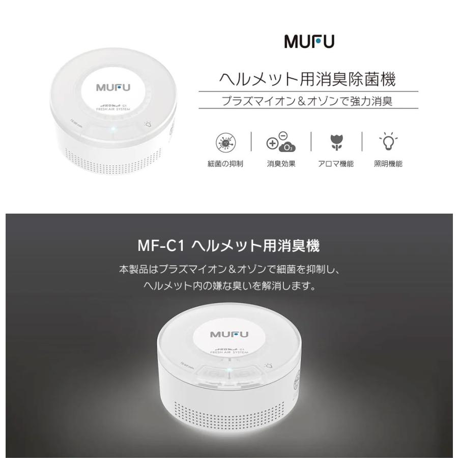 充電式ヘルメット除菌脱臭機 プラス マイナスイオン消臭 オゾン除菌 MF-C1 車内 バッグ 靴箱 クローゼット トイレでも使える max429 | ブランド登録なし | 01