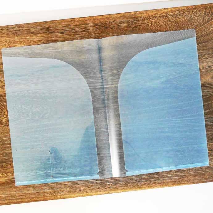 クリアファイル ツインキャリーファイル A4 TC-A4 ブルー 10枚入 株式