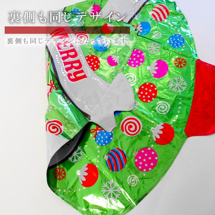 バルーン クリスマスツリー キャンディ 68×66cm アルミ風船 イベント