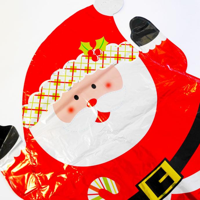 バルーン クリスマス サンタクロース ぽっちゃり 63×45cm アルミ風船