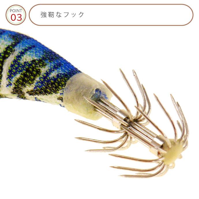エギ 2号 約6g 80mm 5色セット アオリイカ釣り エギング用餌木 エギ 2号 約6g 80mm 5色セット アオリイカ釣り エギング用餌木