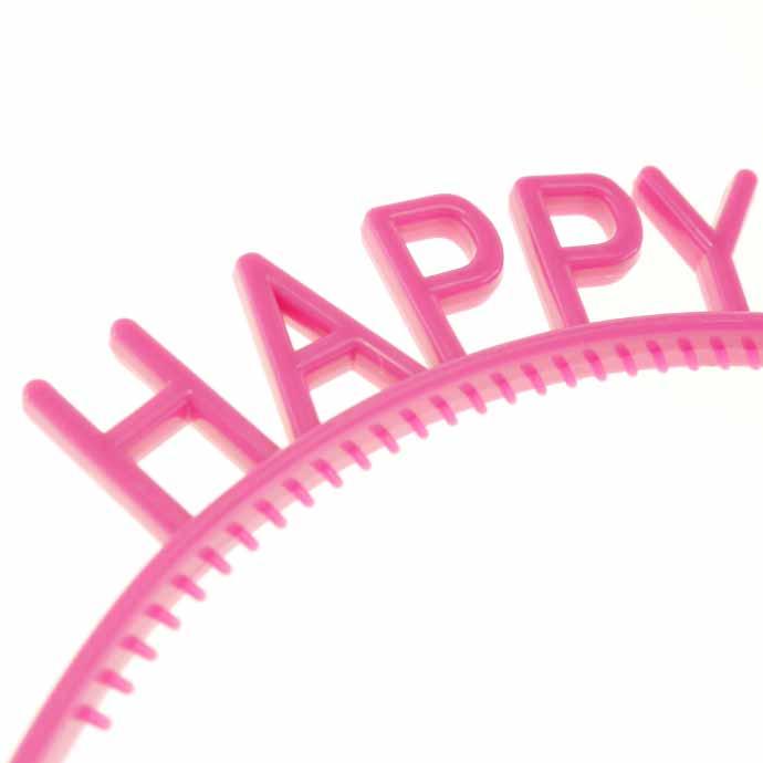 カチューシャ HAPPY BIRTHDAY マゼンダ ヘアアクセサリー 髪飾り 誕生日会 ハッピーバースデー パーティグッズ Rk517｜absolute｜04