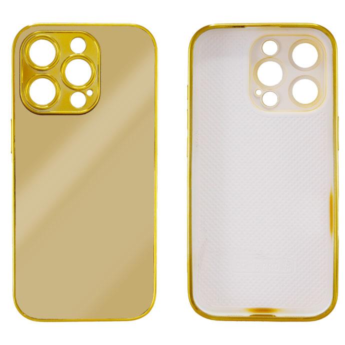 【美品】Apple iPhone 11 Pro ゴールド➕ミラースクリーンカバー iPhone16Pro ケース ミラー 鏡付き ゴールド ハードtype iPhoneケース