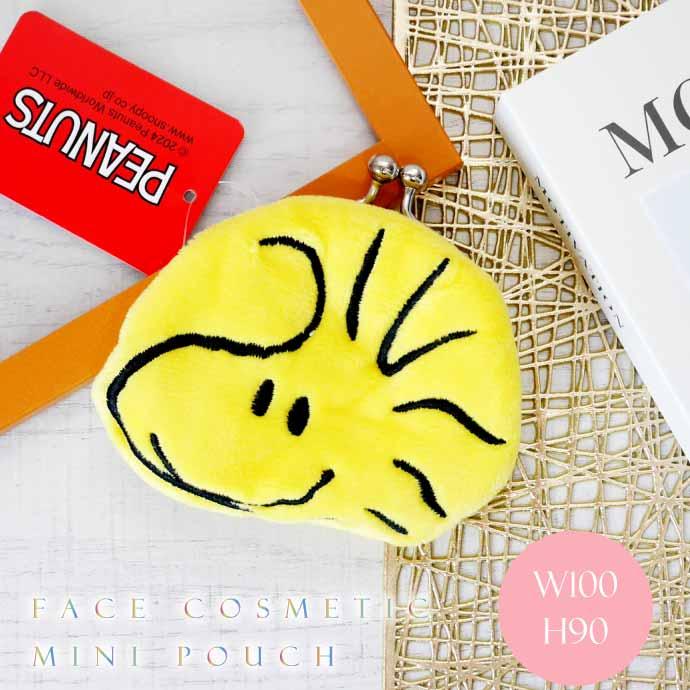 ピーナッツ ウッドストック フェイスコスメミニポーチ キャラクター