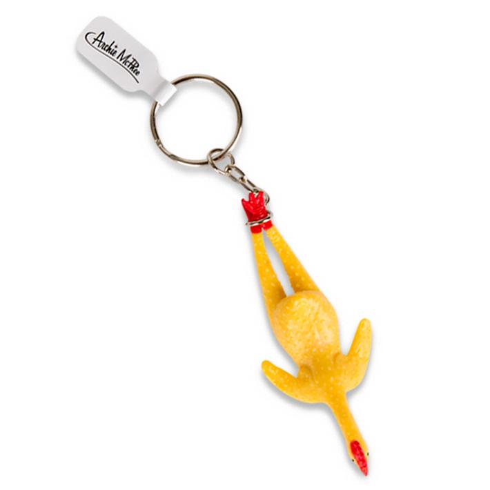 ラバー チキン キーリング Rubber Chiken Keyring 鳥 鶏 おもちゃ