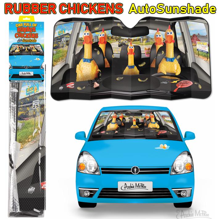 ラバー チキン オート サンシェード Rubber Chickens Auto Sunshade 車
