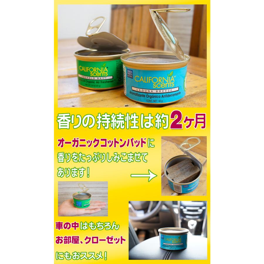 カリフォルニアセンツ スピルプルーフ オーガニック エアフレッシュナー CALIFORNIA SCENTS Spillproof Organic Air Freshener 缶 芳香剤 車 置き型 西海岸 | CALIFORNIA scents | 24
