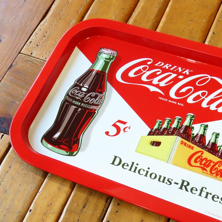 コカコーラ サービング トレー Coca-Cola グッズ 角型トレー お盆 四角 配膳 キッチン トレイ インテリア プレゼント コーラ｜abspec｜03