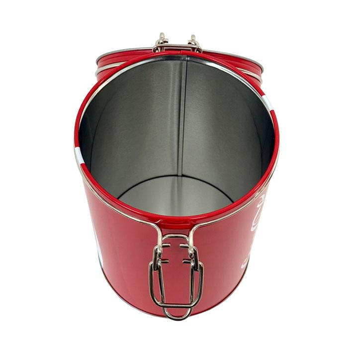 コカ・コーラ ロック トップ キャニスター　ロゴデザイン ケース 入れ物 円形 | Coca Cola | 05