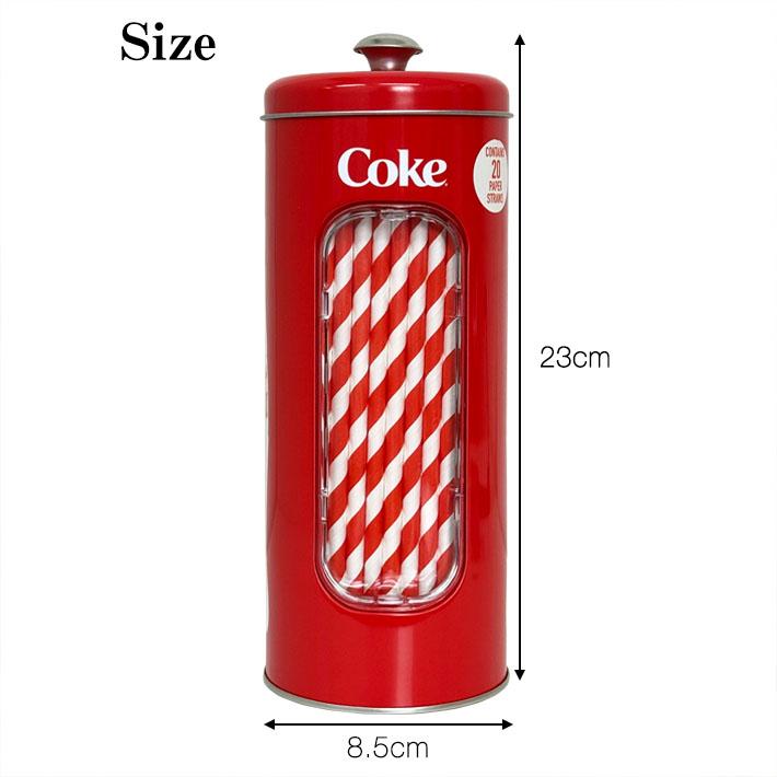 コカ・コーラ ボトル ストロー キャニスター　コーラ ストローケース ダイニング パーティー アウトドア キャンプ | Coca Cola | 01