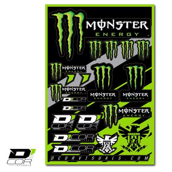カワサキ（Kawasaki） ディコール モンスターエナジー ロゴ ステッカー